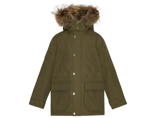 Ver de Terre Nordic vinterjakke dark olive med pels